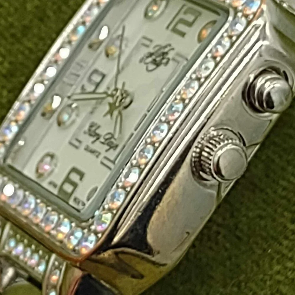 Kirks Folly 'Glory Days' bracelet watch, Aurora Borealis Crystal Accents